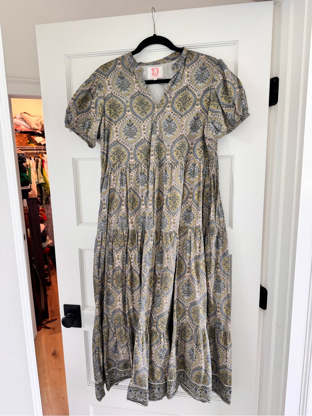 Victoria Dunn Tiered maxi dress